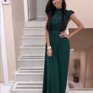 Dark green dress
